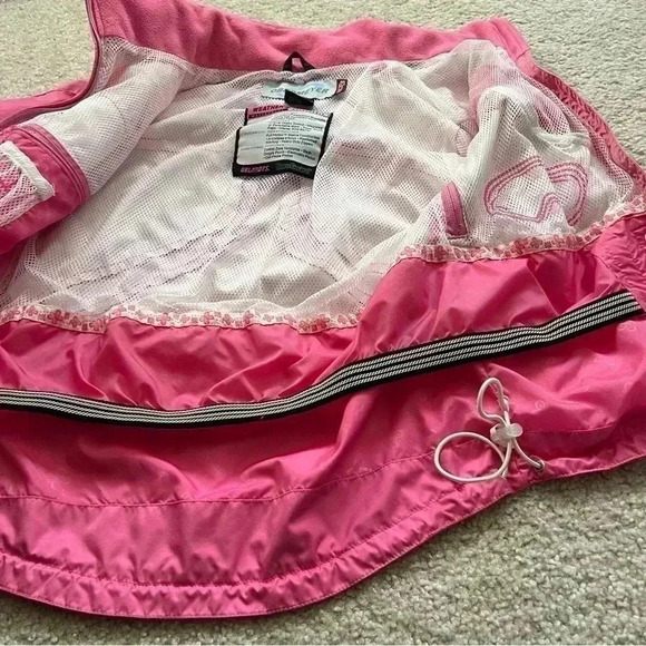 Obermeyer Zenon Shell Waterproof Jacket Coat Pink Juniors Size 14 Kids Snow Ski - Picture 7 of 16
